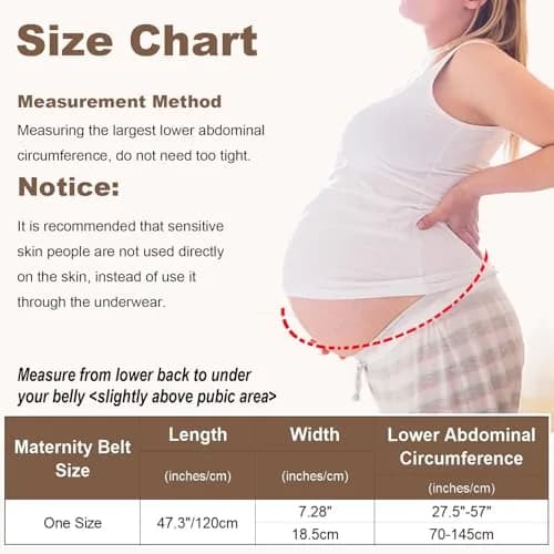 Gepoetry Maternity Belly Band for Pregnant Women Pregnancy Belly Band | Support & Postpartum Relief thumbnail 6