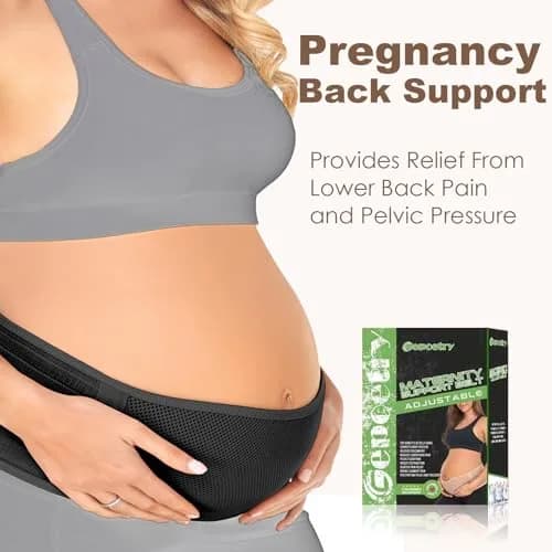 Gepoetry Maternity Belly Band for Pregnant Women | Adjustable Support for All Pregnancy Stages thumbnail 4