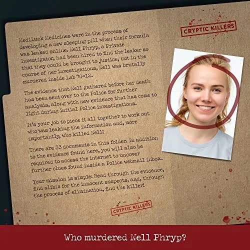 Cryptic Killers Murder Mystery Game: Murder at Mediluck Medicines Case File | 34 Documents thumbnail 2