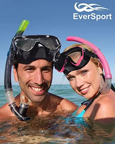 EverSport Adult Swim Goggles with Nose Cover & Clear Wide View Tempered Glass Lens | 180° Panoramic View thumbnail 6