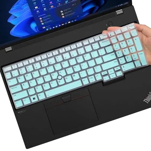 MUBUY-GOL Mint Green Keyboard Skin for Lenovo ThinkPad T16 P16 P16s L15 Gen 4/3 16" 15.6" (2-Pack) thumbnail 1