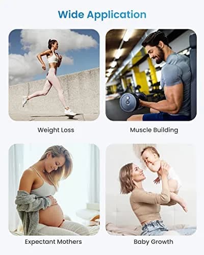 RENPHO Smart Body Fat Scale with Tape Measure 11 inches (280mm) | Accurate BMI & Body Composition Tracking thumbnail 7