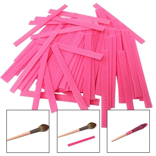 Honbay 100PCS Makeup Brush Protector Mesh Covers (12x1cm / 4.7x0.4 Inch) | Reusable Expandable Covers for Brushes & Tassels thumbnail 4