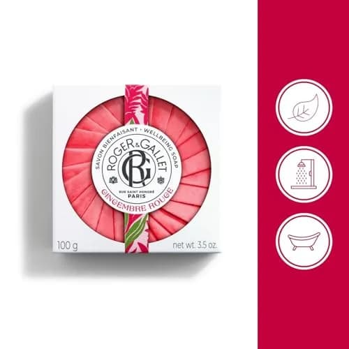ROGER & GALLET Gingembre Rouge Perfumed Soap 3.5 oz | French Craftsmanship & Citrus Fragrance thumbnail 2