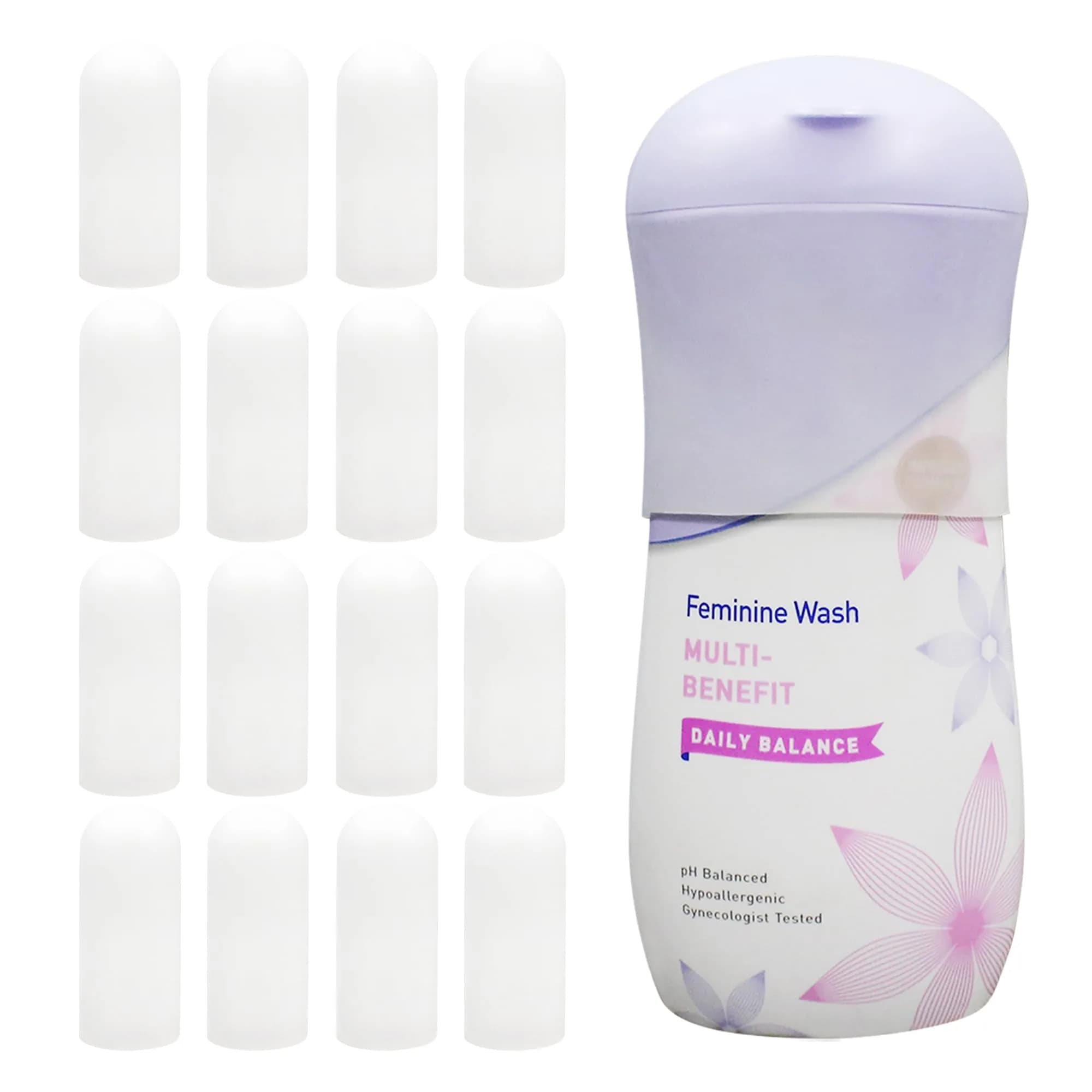 TRANOMOS Silicone Bottle Cover 16 Pack | Leak-Proof Travel Toiletry Sleeve for Women Men - main product image