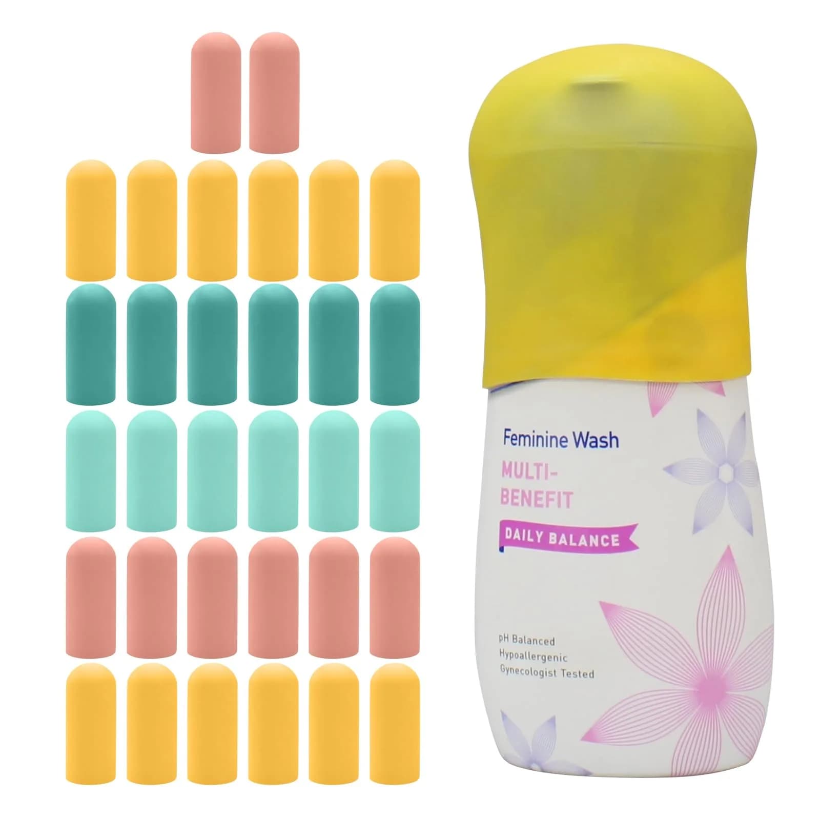 TRANOMOS Silicone Bottle Covers 32 Pack | Leak Proof Travel Essentials for Women Men