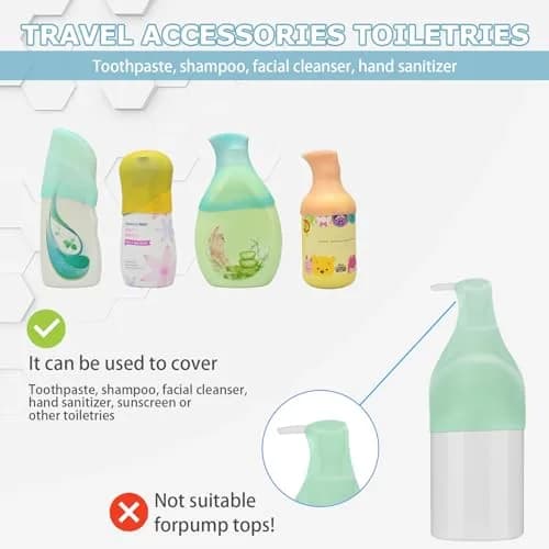 TRANOMOS Silicone Bottle Covers 32 Pack | Leak Proof Travel Essentials for Women Men thumbnail 5
