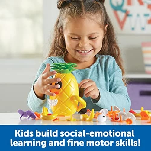 Learning Resources Big Feelings Pineapple Deluxe Set with 40 Face Pieces & Poster | Ages 3+ thumbnail 2