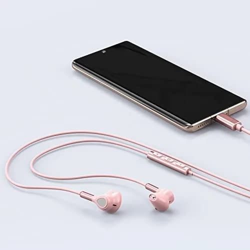 BENEWY USB C Headphones for Samsung Galaxy S26 S25 S24 S23 S22 S21 S20 A56 A17 A16 | Wired USB C Earbuds with Mic & Volume Control thumbnail 7