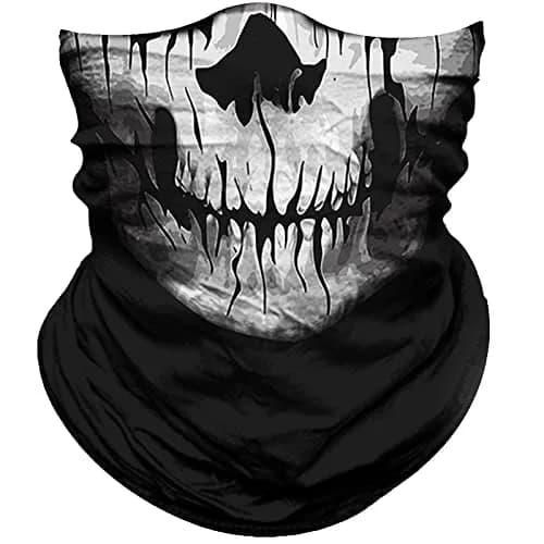 Obacle Skull Face Mask Thin Skeleton Mask 25cm (9.8in) x 50cm (19.7in) | UV Protection for Riding thumbnail 1