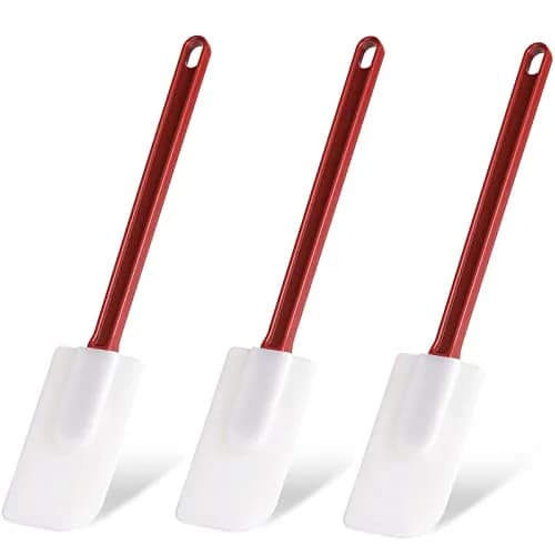 heffiso 3 PCS Commercial Grade Heat Resistant Silicone Spatulas | 9.5-Inch Nonstick BPA-Free Kitchen Utensils thumbnail 1