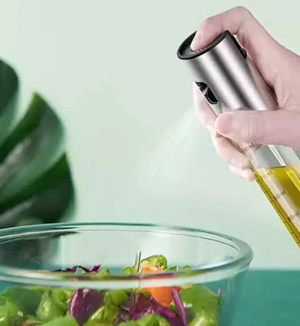 FINECE Oil Sprayer for Cooking 100ml | Stainless Steel & Glass Oil Mister for Air Fryers thumbnail 8