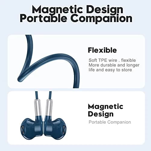 BENEWY Wired USB C Headphones with Mic & Volume Control, 1.2m Tangle-Free Cable, 14.2mm Dynamic Drivers | Blue thumbnail 6