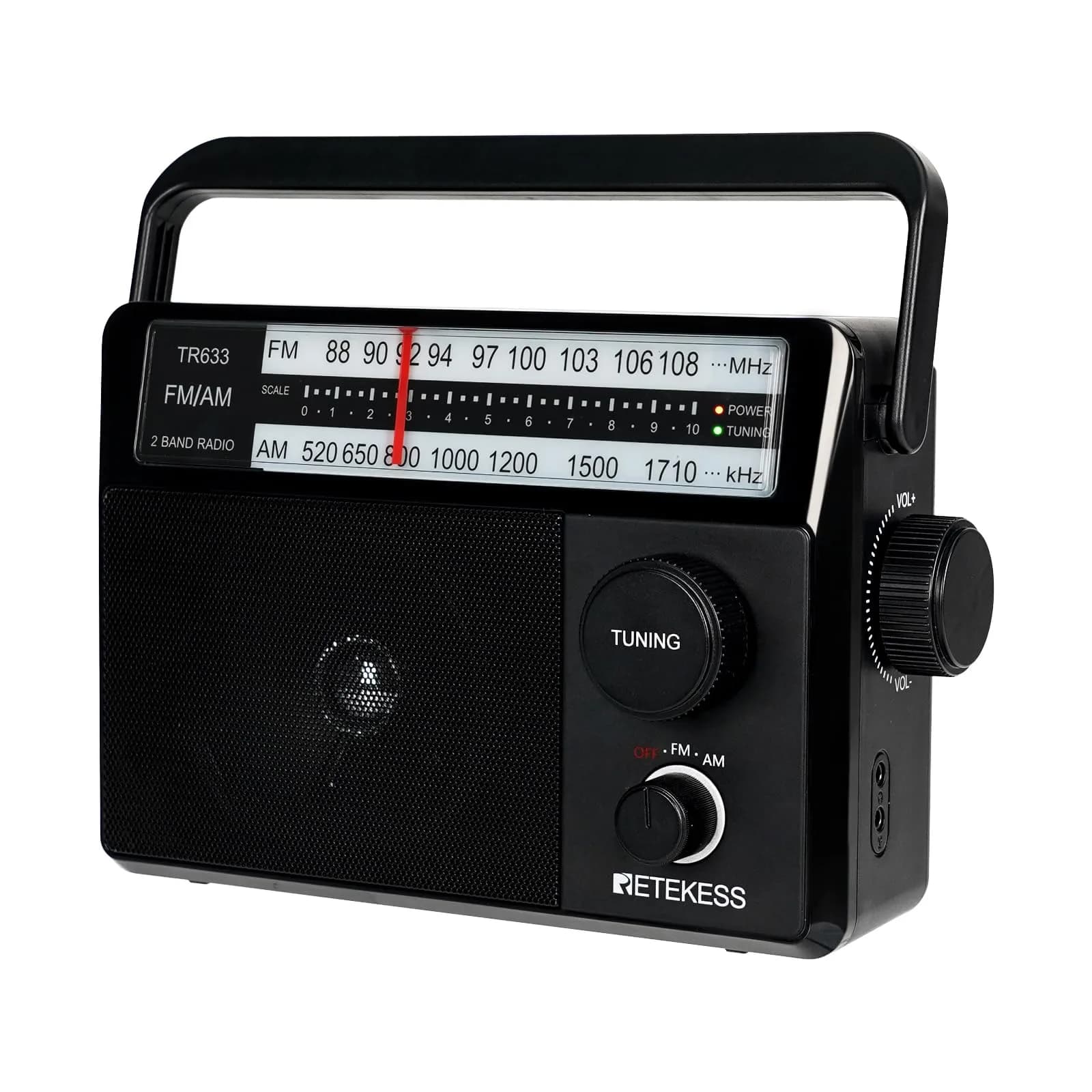 Retekess TR635 Portable Digital Radio | AM FM Shortwave Radio for Seniors & Travel — TR633
