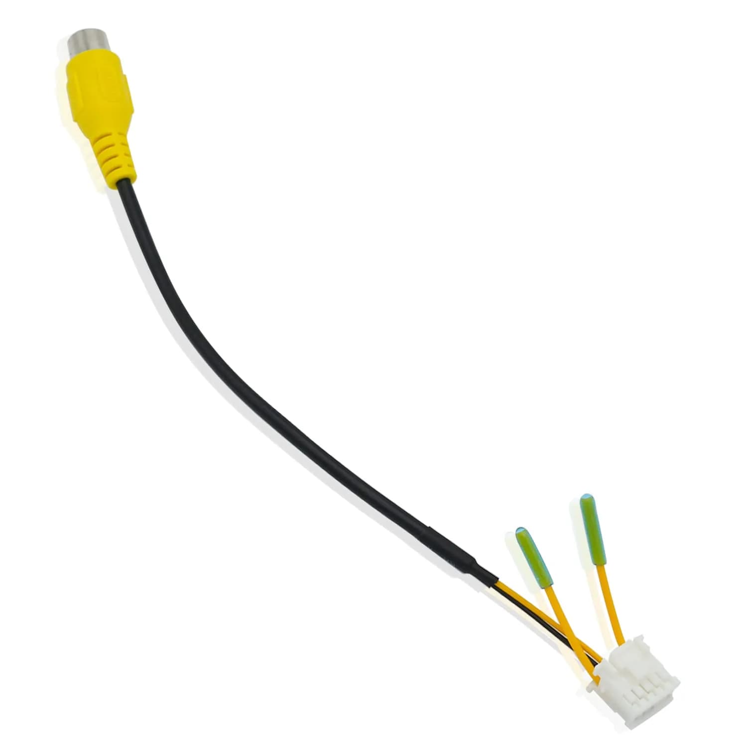 Fiegromech 10Pin Android Car Stereo RCA Plug Harness 18.5 cm (7.28 inches) | Plug and Play Backup Camera Adapter - main product image