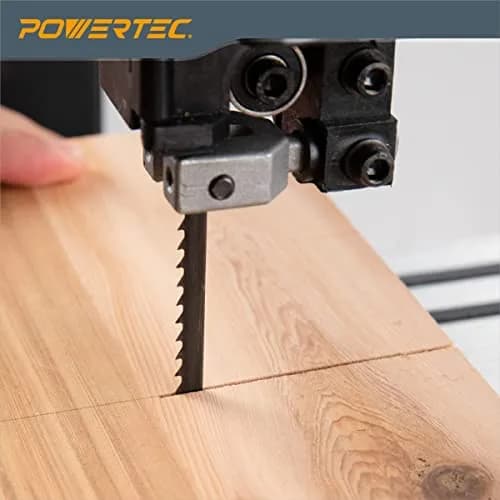 POWERTEC 56-7/8 Inch Bandsaw Blades, 1/4" x 6 TPI | High Carbon Steel for Woodworking thumbnail 2