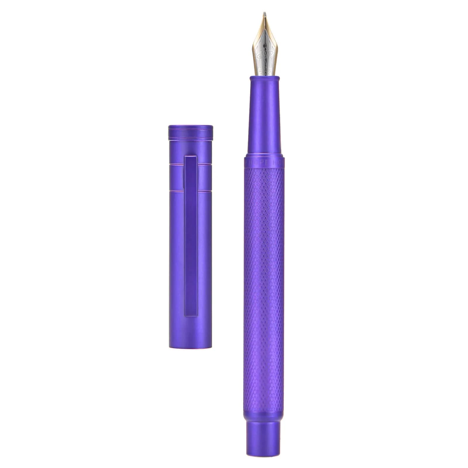 Asvine Hongdian 1851 Purple Forest Fountain Pen Blade Nib 13.8cm (5.43in) | Smooth Ink Flow for Daily Writing