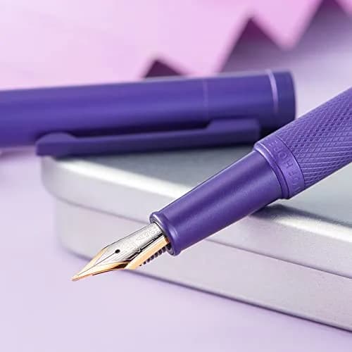 Asvine Hongdian 1851 Purple Forest Fountain Pen Blade Nib 13.8cm (5.43in) | Smooth Ink Flow for Daily Writing thumbnail 4
