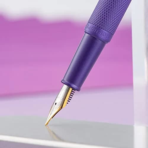 Asvine Hongdian 1851 Purple Forest Fountain Pen Blade Nib 13.8cm (5.43in) | Smooth Ink Flow for Daily Writing thumbnail 7
