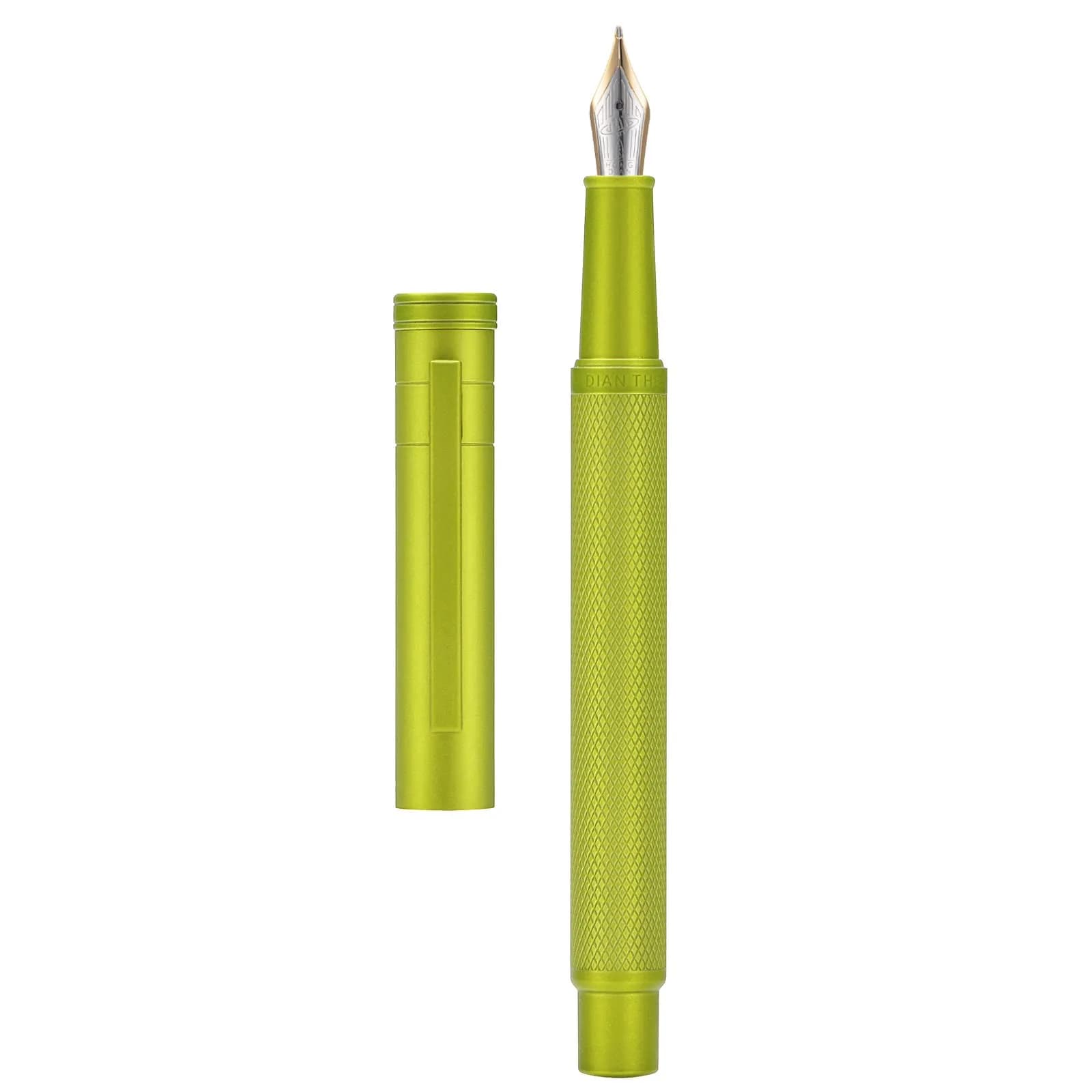 Asvine Mustard Yellow Blade Nib Fountain Pen 138mm (5.43 in) | Calligraphy Writing Instrument — Mustard Yellow