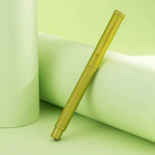Asvine Mustard Yellow Blade Nib Fountain Pen 138mm (5.43 in) | Calligraphy Writing Instrument thumbnail 3