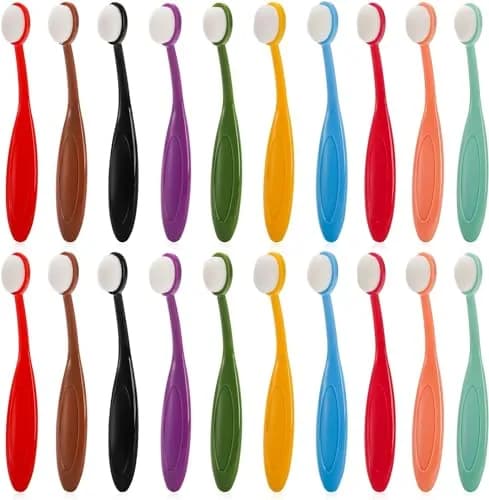 Youeon 20 Pack Art Supplies Mini Colored Ink Blending Brushes | Small Ink Blending Tools for Card Making & Painting thumbnail 1