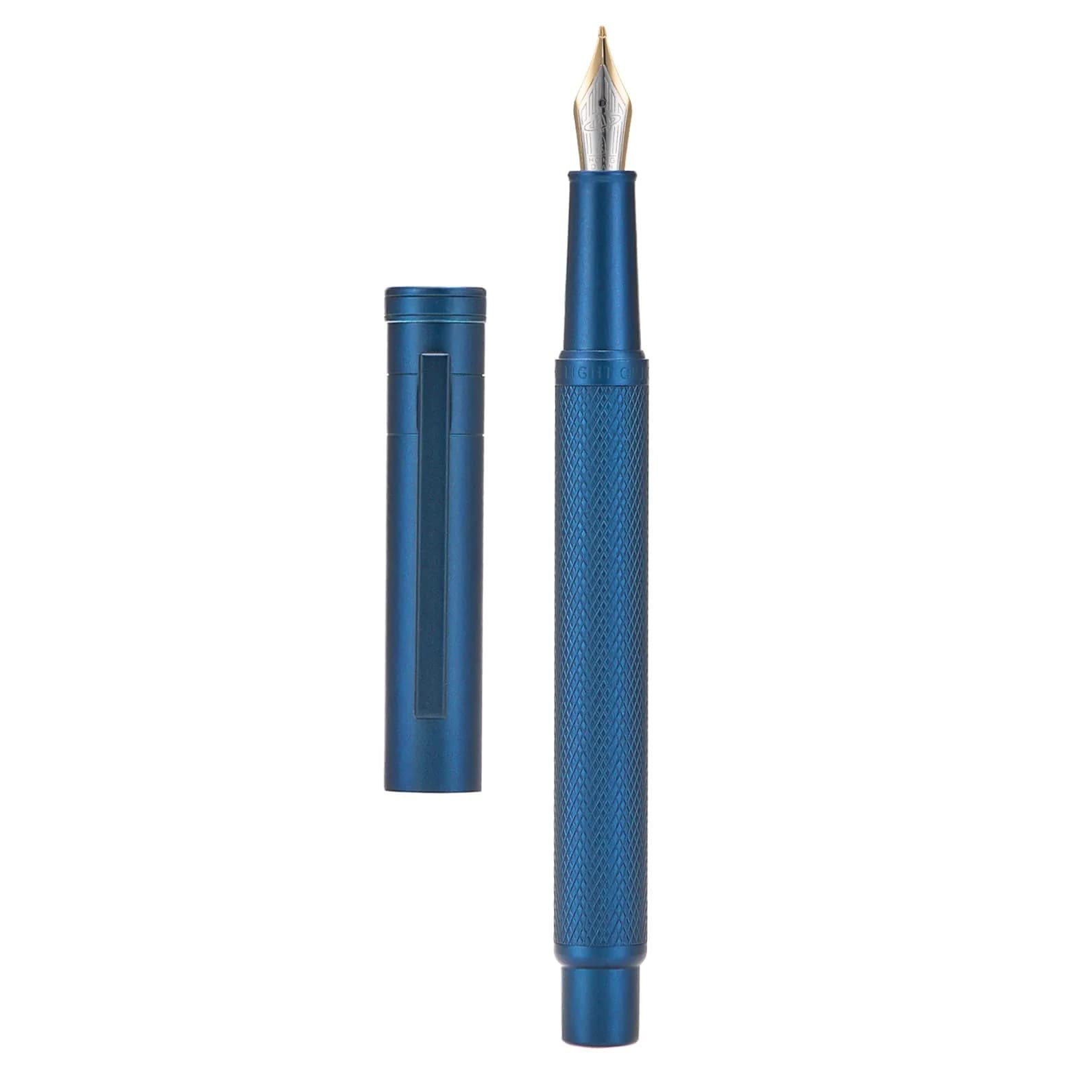 Asvine Hongdian 1851 Fountain Pen Dark Blue Blade Nib 13.8cm (5.43in) | Architect Nib for Smooth Calligraphy