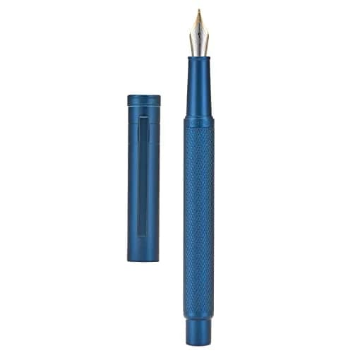 Asvine Hongdian 1851 Fountain Pen Dark Blue Blade Nib 13.8cm (5.43in) | Architect Nib for Smooth Calligraphy thumbnail 1