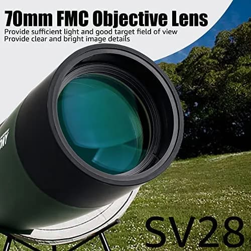 SVBONY SV28 Spotting Scope 25-75x70mm | Stable Aluminum Tripod & Phone Adapter thumbnail 3