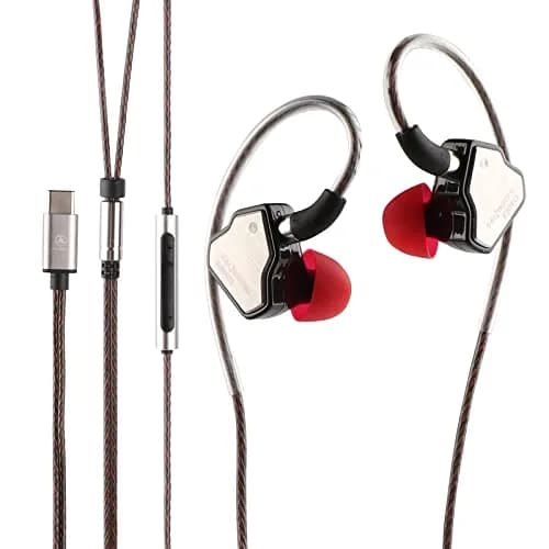 Linsoul 7Hz Salnotes Zero HiFi 10mm Dynamic Driver In-Ear Earphone with Microphone, Black thumbnail 1