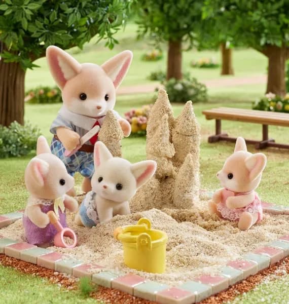 Calico Critters Fennec Fox Twins Collectible Dollhouse Dolls | Poseable Twin Figures for Kids 3+ thumbnail 13