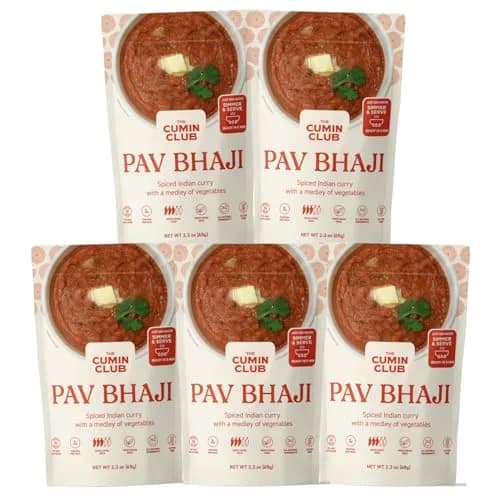 the cumin club Pav Bhaji Pack of 5 | Authentic Indian Street Food in Minutes thumbnail 1