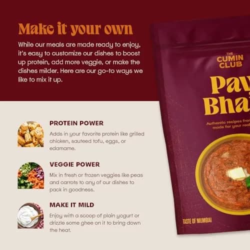 the cumin club Pav Bhaji Pack of 5 | Authentic Indian Street Food in Minutes thumbnail 6