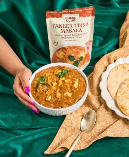 the cumin club Paneer Tikka Masala | Authentic Indian Meal Kit | 5 Pouches thumbnail 3