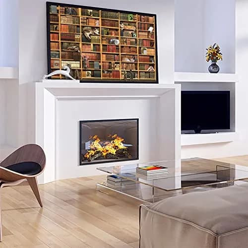 RECHIATO Cats Library Jigsaw Puzzle 1000+ Pieces | Funny Kitten Bookshelf Puzzle for Animal Lovers thumbnail 2