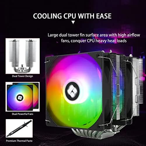 Thermalright PS120SE ARGB CPU Air Cooler 154mm Height | Dual 120mm PWM Fans, 7 Heatpipes, LGA1700/AM5 Compatible thumbnail 4