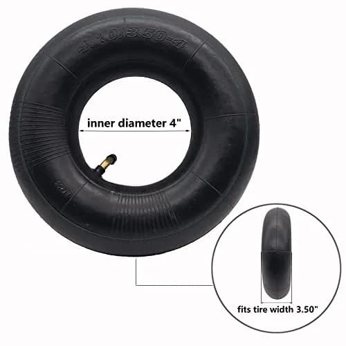 Swagnaz 4.10/3.50-4 Inner Tube | 2-Pack, 10-inch Diameter, 4.1-inch Width thumbnail 5