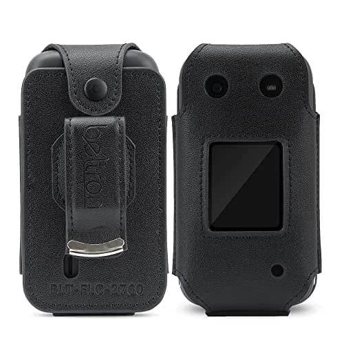 BELTRON Leather Fitted Case for Nokia 2760, Nokia 2780 Flip Phone | Secure Leather Cover with Belt Clip thumbnail 2