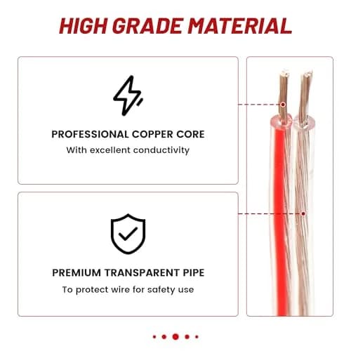 RED WOLF 4 PCS Car Door Speaker Wiring Harness Adapter for VW 1999-2019 | Copper & PVC, Easy Plug & Play thumbnail 6