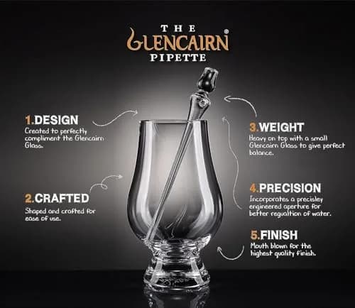 Glencairn Pipette Water Dropper 1ml (0.034 Fl Oz) | Handblown Glass for Whisky Tasting thumbnail 3