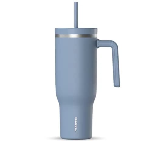 Hydrapeak Voyager 40oz Insulated Tumbler with Handle & Straw Lid | Leak-Resistant Stainless Steel Travel Cup for Work & Gym thumbnail 1