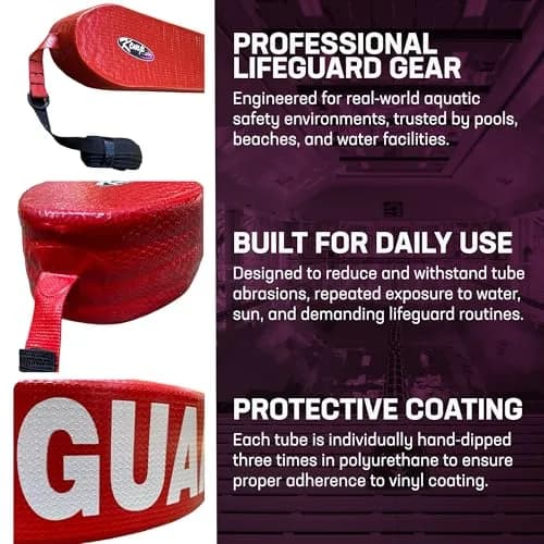 Kemp USA 50-Inch Lifeguard Rescue Tube | Professional Water Safety Flotation Aid thumbnail 4