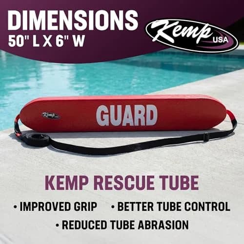 Kemp USA 50-Inch Lifeguard Rescue Tube | Professional Water Safety Flotation Aid thumbnail 5
