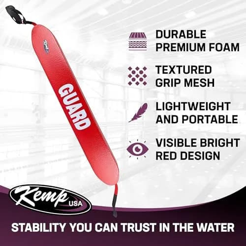 Kemp USA 50-Inch Lifeguard Rescue Tube | Professional Water Safety Flotation Aid thumbnail 2