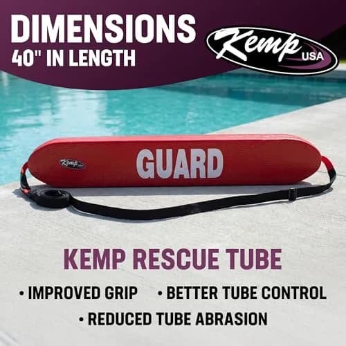 Kemp USA 40-inch Training and Water Safety Tube Red High Visibility | Professional Aquatic Instruction Accessory thumbnail 6