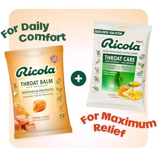 Ricola Throat Balm Caramel Herbal Throat Drops - 34 Count | Swiss Alpine Herbs for Gentle Voice Care thumbnail 5