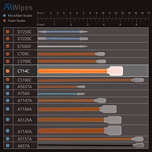 AAwipes Foam Cleaning Swabs 400 pcs (135 mm total length) | Lint-Free Rectangular Tip for Electronics & Optics thumbnail 3