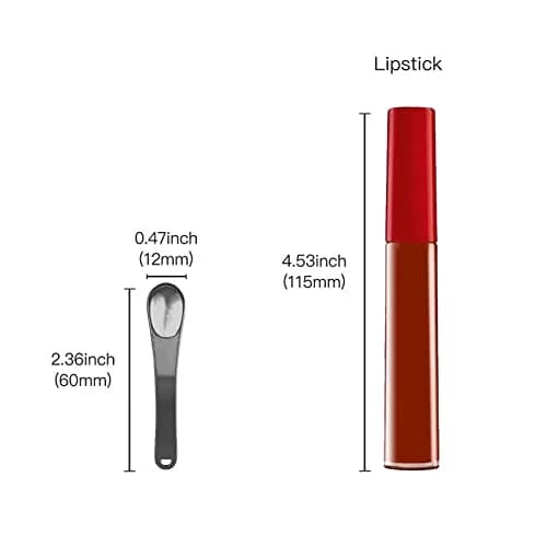 Tekson Black Metal Cosmetic Spatula Set | 6 Pieces, Reusable Scoop for Creams & Lotions thumbnail 5