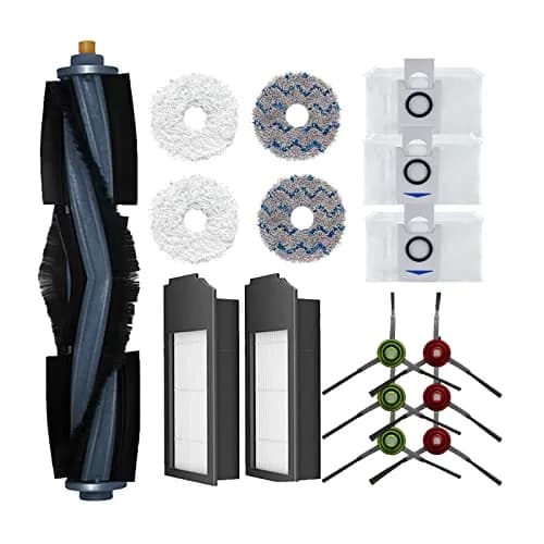 ZYBULSHJT 16 Pcs Vacuum Cleaner Accessories Set for ECOVACS DEEBOT X1 Omni/TURBO | Roller Brush, Side Brushes, HEPA Filters, Mop Cloths, Dust Bags thumbnail 1