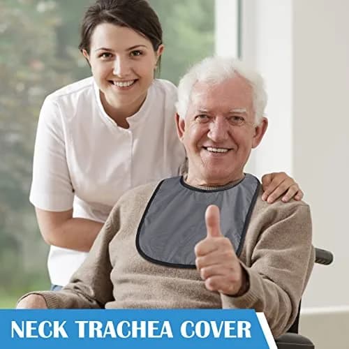 Oudain Tracheostomy Shower Covers 3 Pack | Waterproof, Adjustable, Breathable for Post-Op Care thumbnail 7